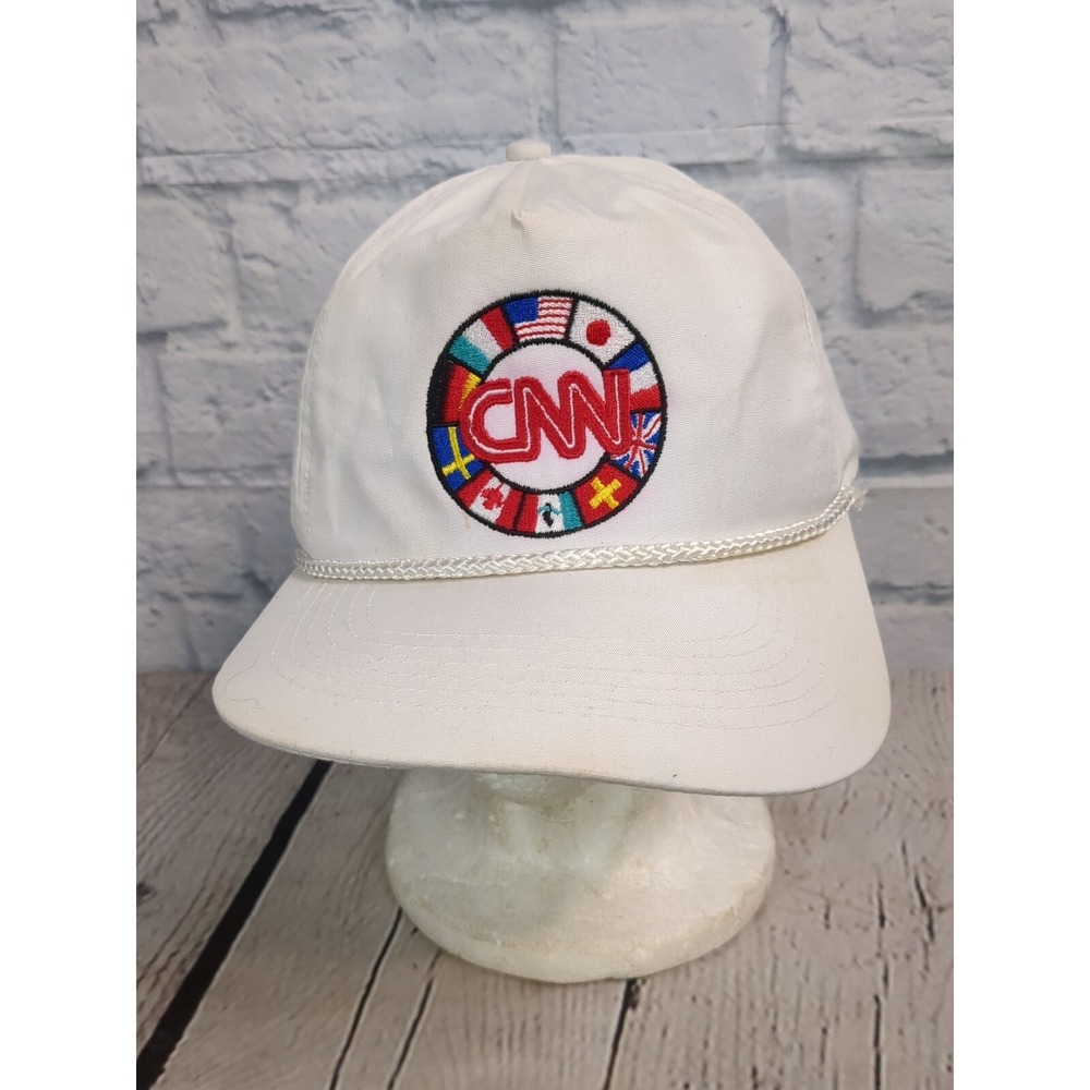 CNN Strapback Hat Cap News Network USA Rope Trucker Cap  #9